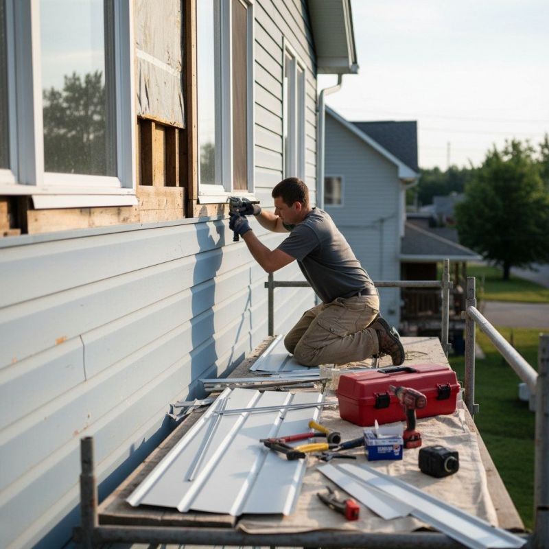 Tin Siding Repair